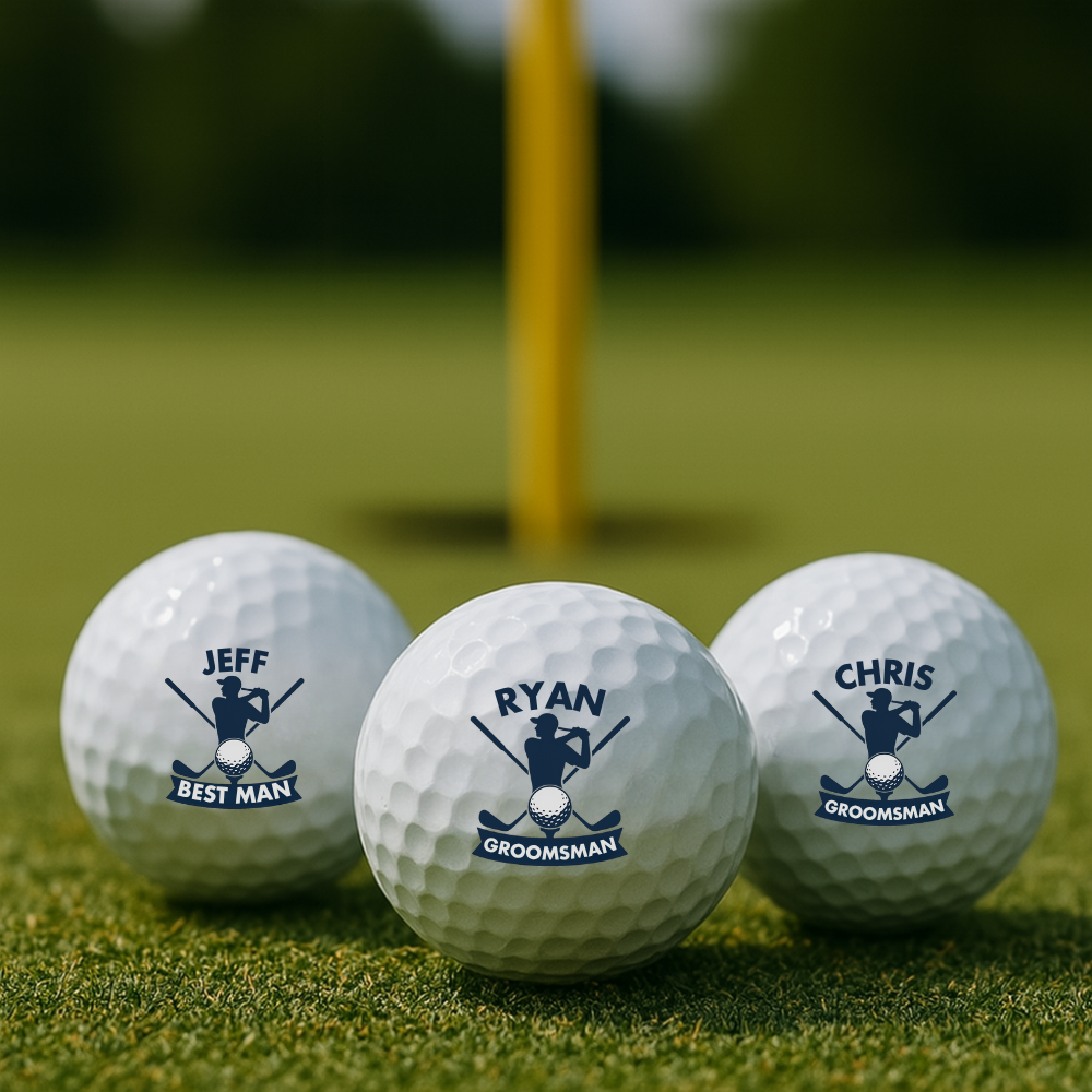 Custom Groomsmen Golf Balls