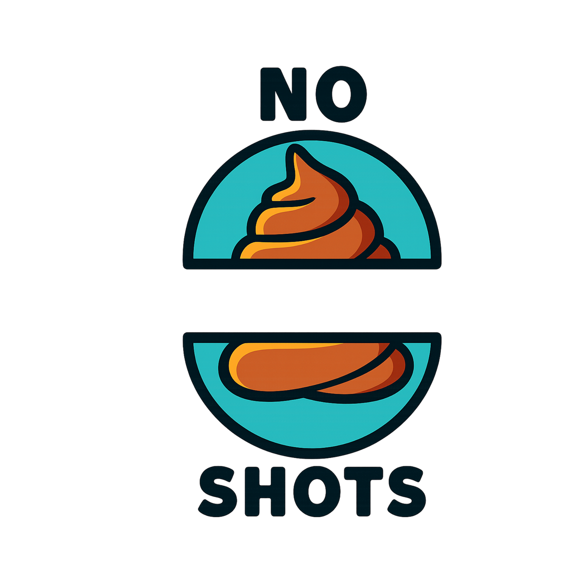 No Poop Shots Golf Ball