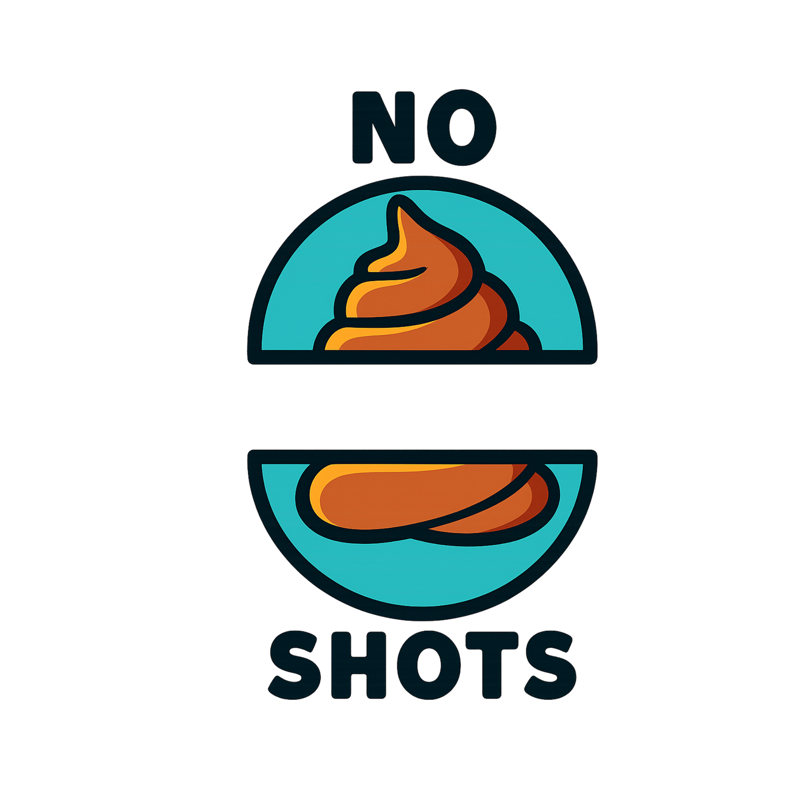 No Poop Shots Golf Ball