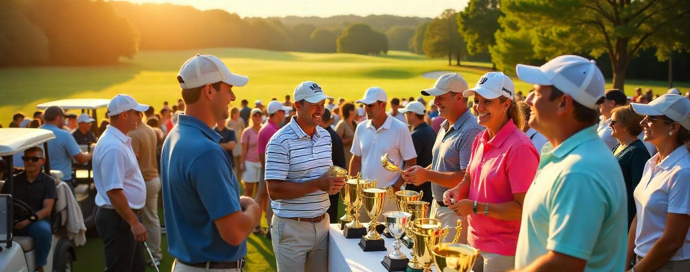 Shop custom golf outing gifts and personalized golf tournament prizes at Groovy Golfer.