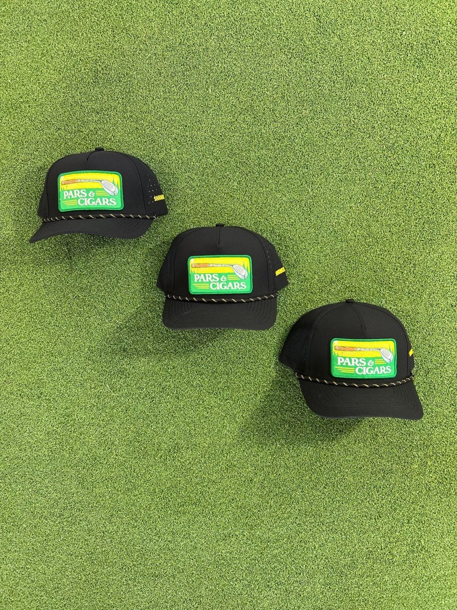 Pars &amp; Cigars Rope Patch Golf Hat