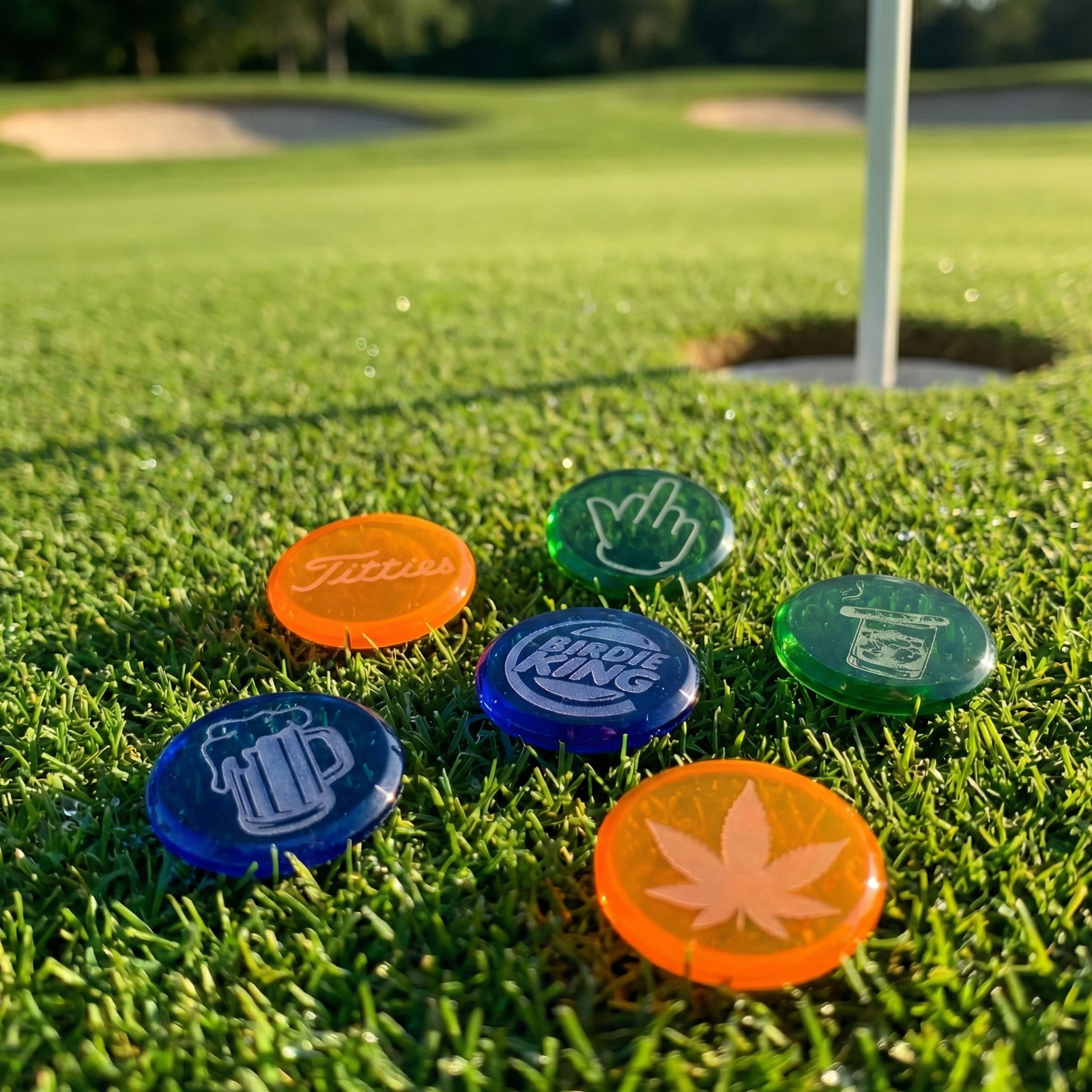 Tee Time Tokens - Fun Ball Markers