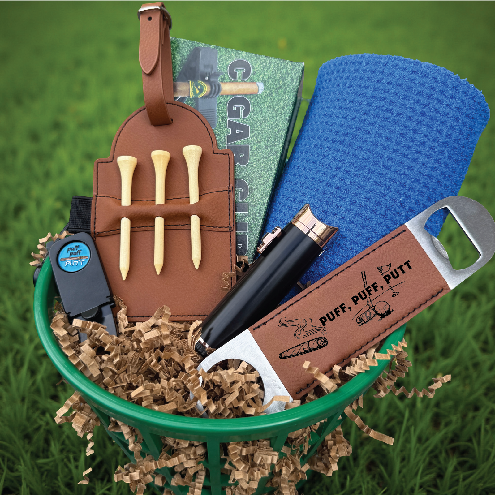 The Puff Puff Putt Gift Basket