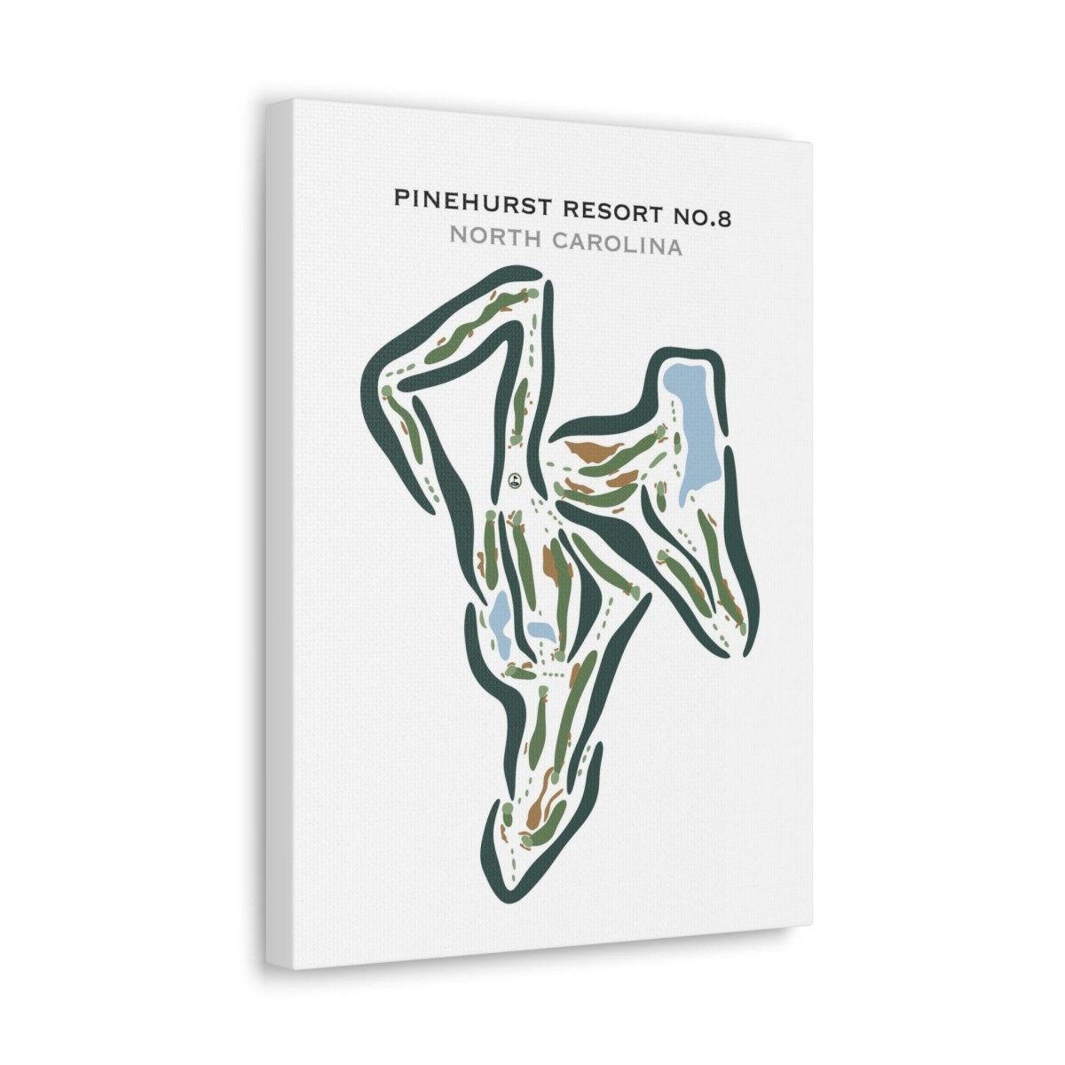 Pinehurst Resort #8, North Carolina - Printed Golf Courses