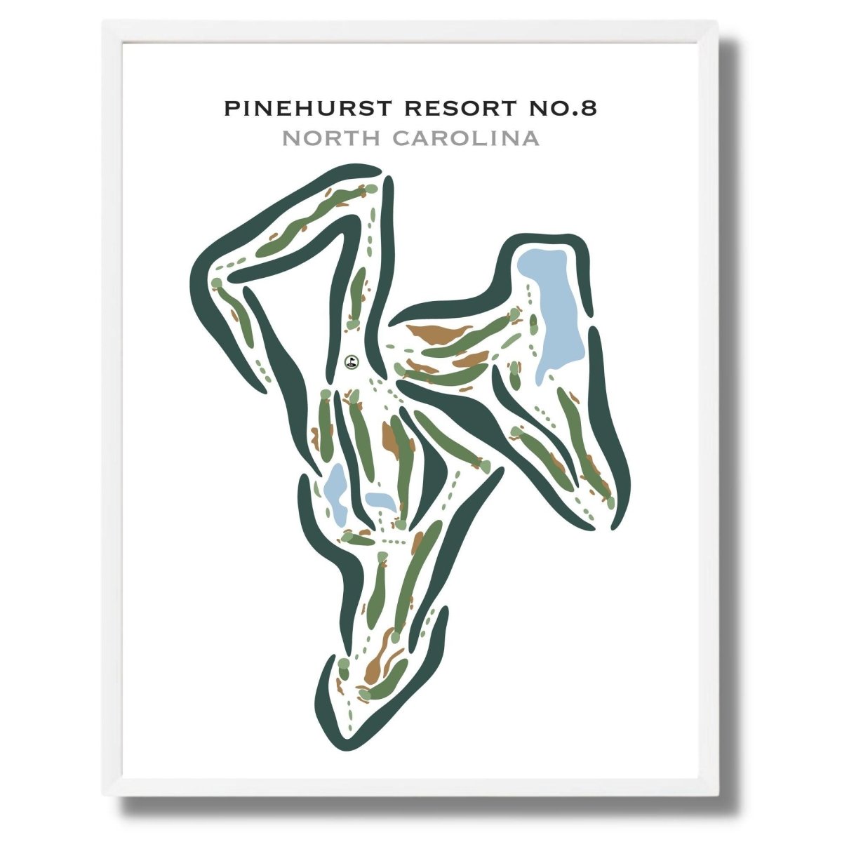 Pinehurst Resort #8, North Carolina - Printed Golf Courses