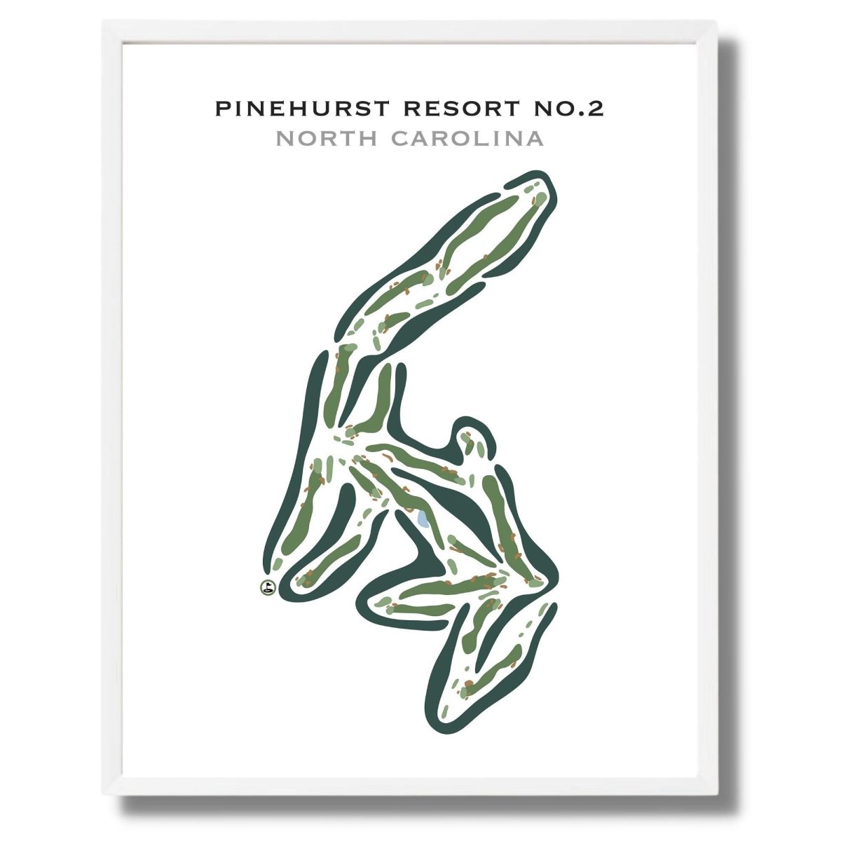 Pinehurst Resort No. 2 Country Club, North Carolina - Printed Golf Courses