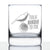 10 ¼‑oz weighted rocks glass etched with ‘Talk Birdie to Me’ golf design