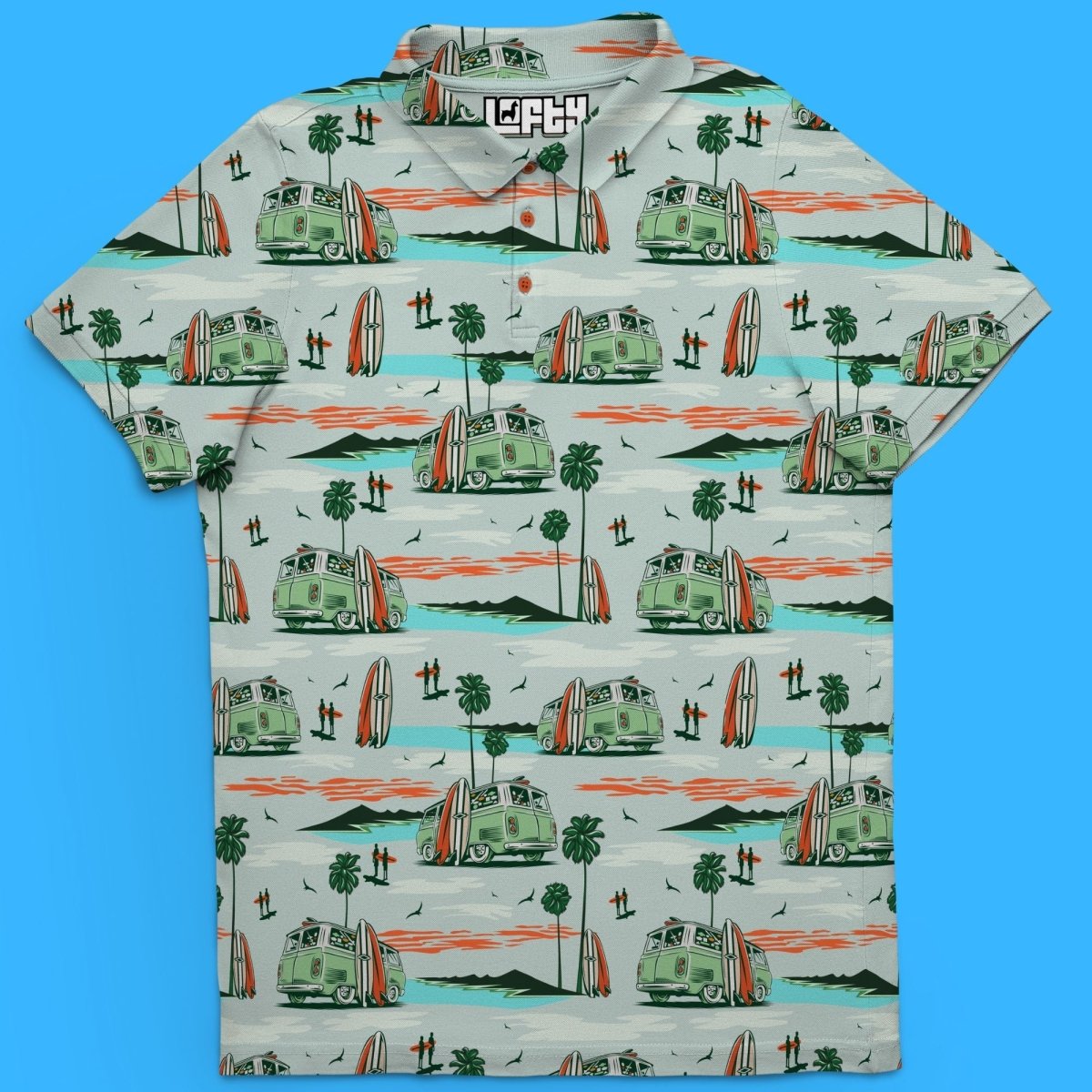 It&#39;s Bussin&#39; | Cool Coastal Beach Golf Polo for Men