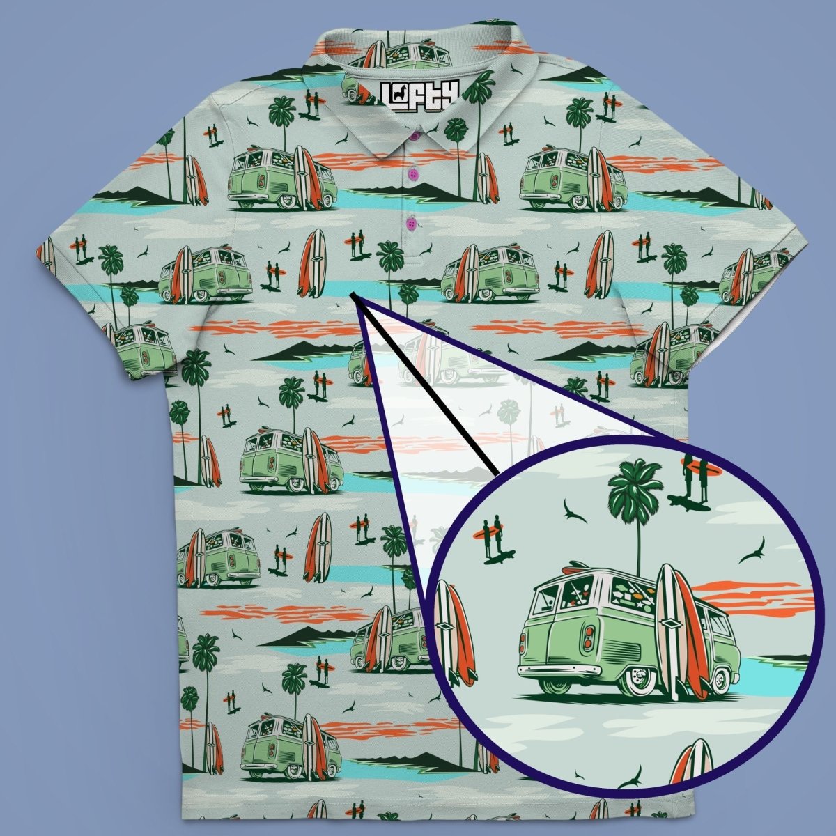 It&#39;s Bussin&#39; | Cool Coastal Beach Golf Polo for Men