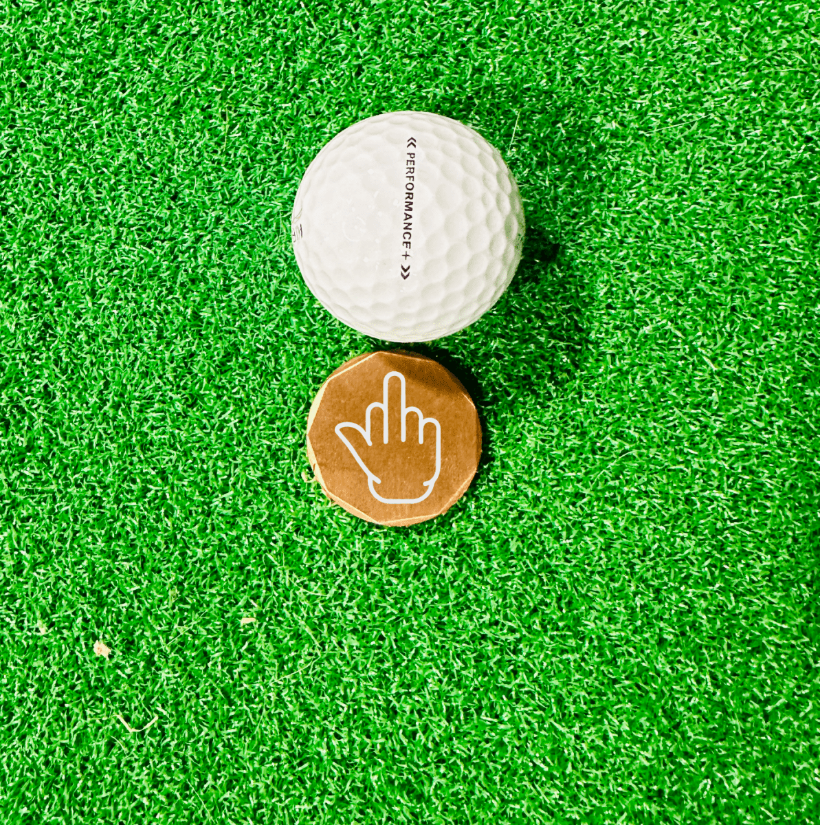 Flipping the Bird Golf Ball Marker