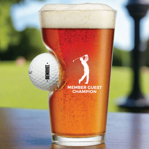Champion Golf Ball Pint Glass
