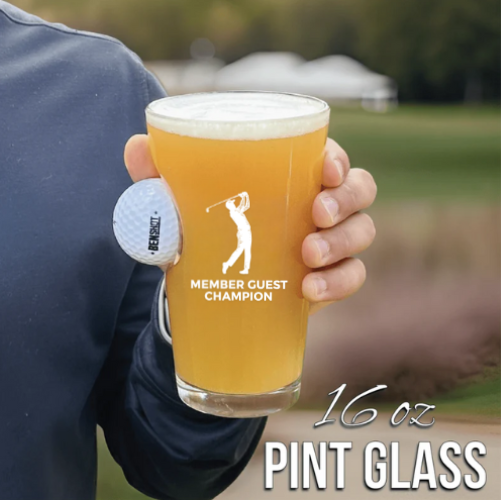Champion Golf Ball Pint Glass