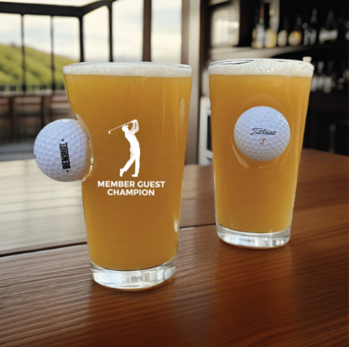 Champion Golf Ball Pint Glass