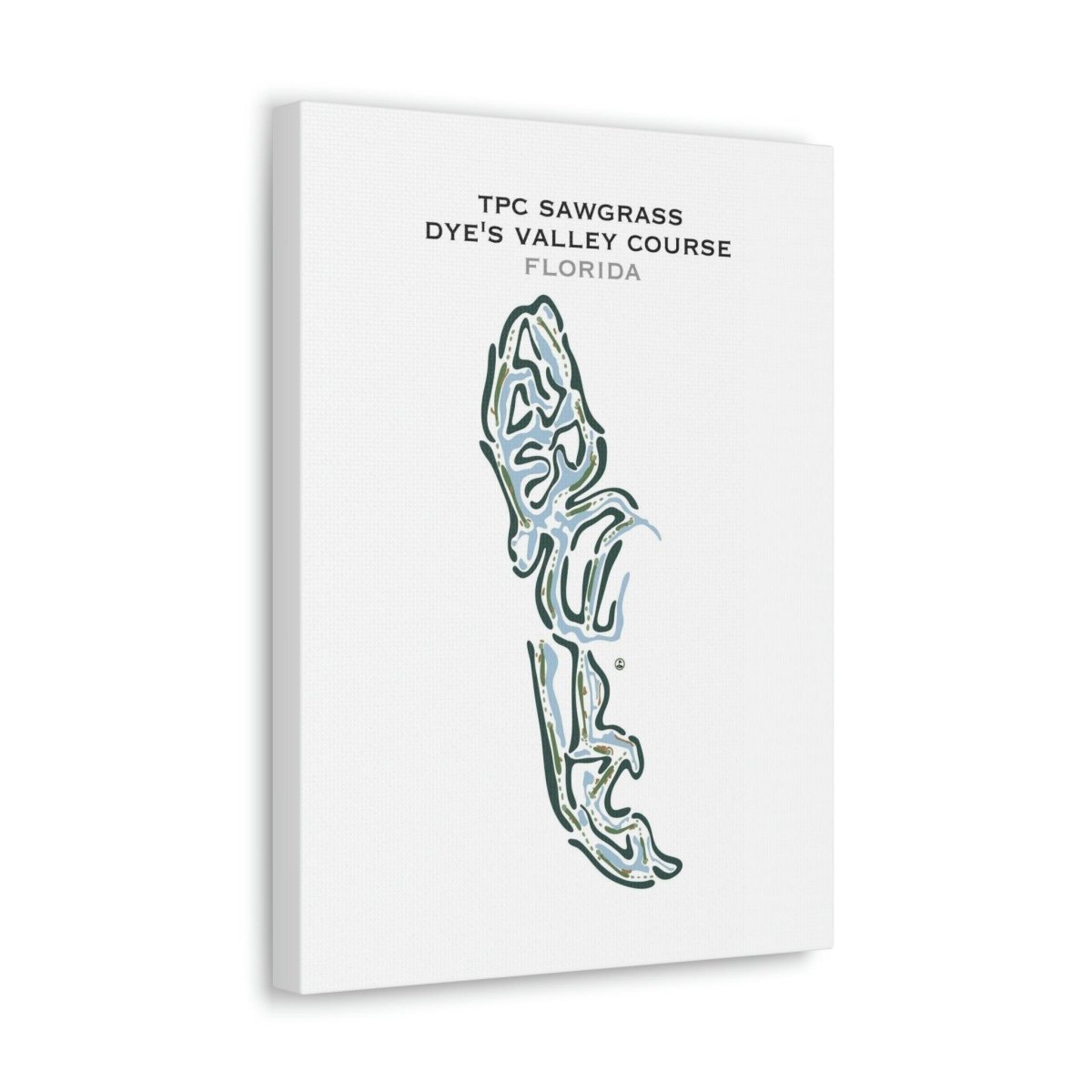 TPC Sawgrass Dye&#39;s Valley Course, Florida - Printed Golf Courses