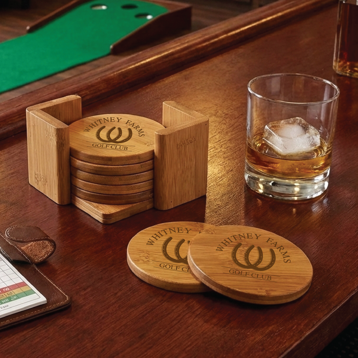 The Legacy Bamboo Coaster Set
