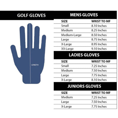 Blue Spandex Golf Glove