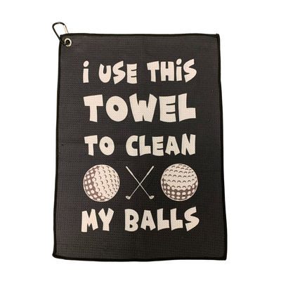 Clean My Balls Golf Towel