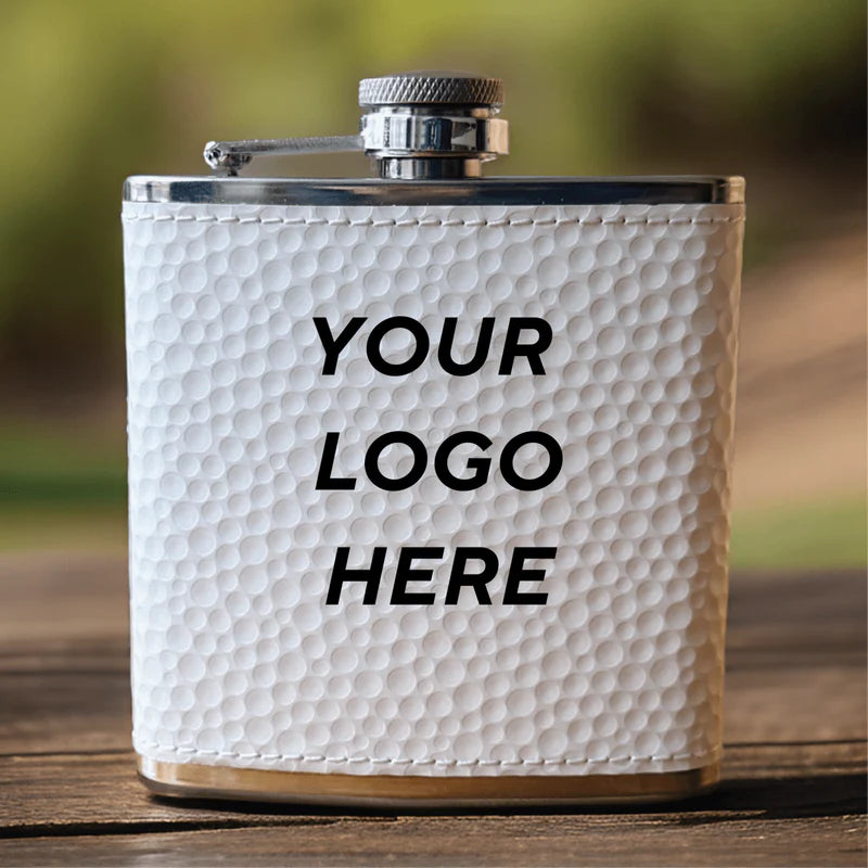 Custom Logo Tee&#39;d Up Flask