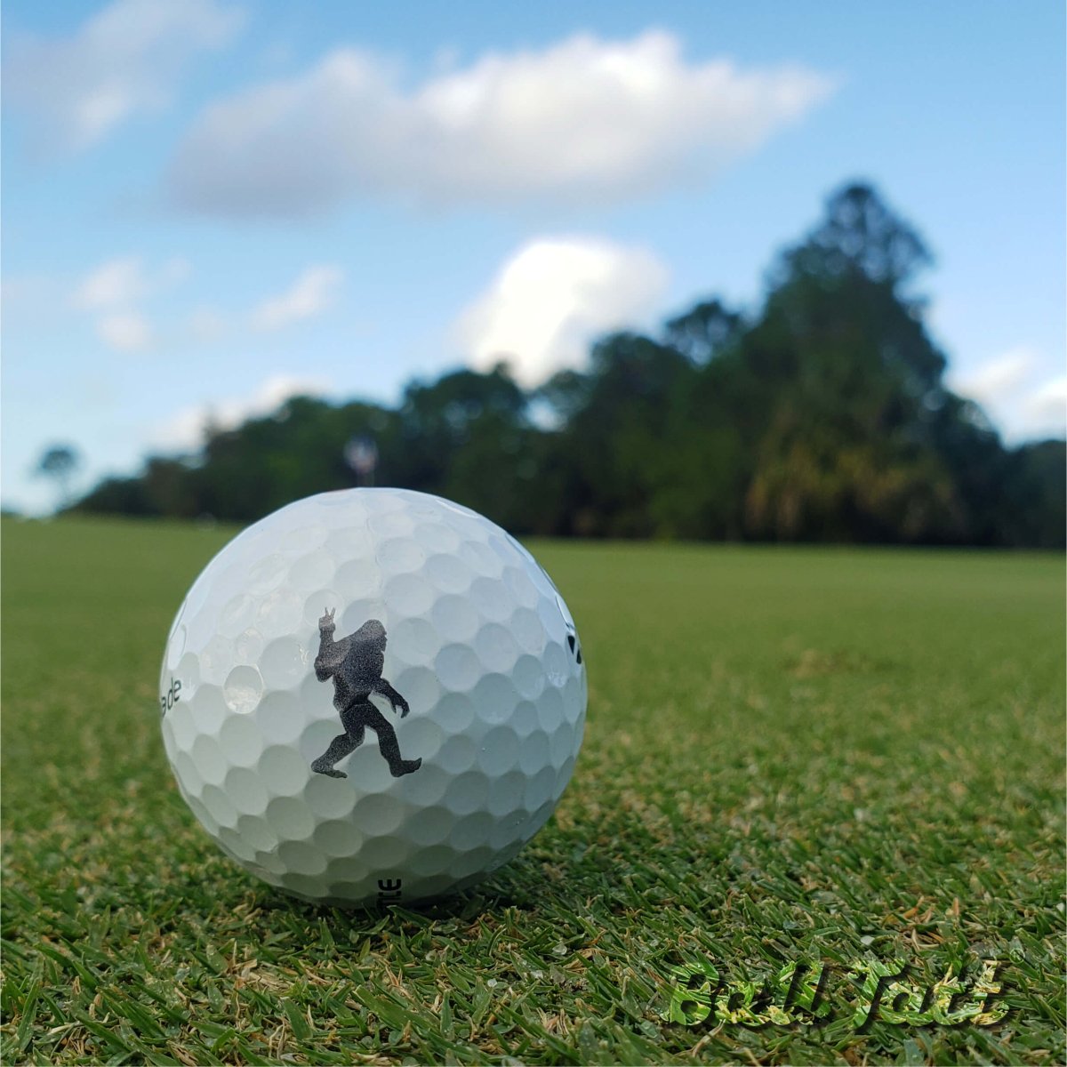 Bigfoot golf ball stamp for durable and personalized ball marking.