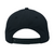 Black cap with a white interior on a white background