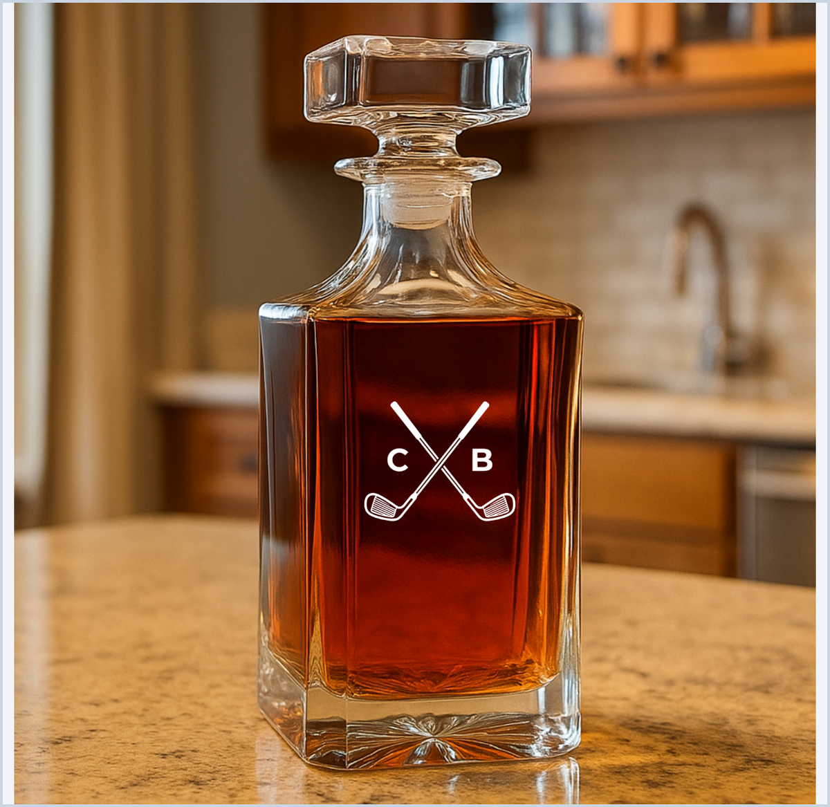 Personalized Golf Decanter
