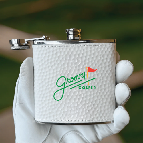 Custom Printed Logo Tee'd Up Flask