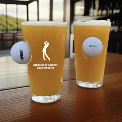 Champion Golf Ball Pint Glass