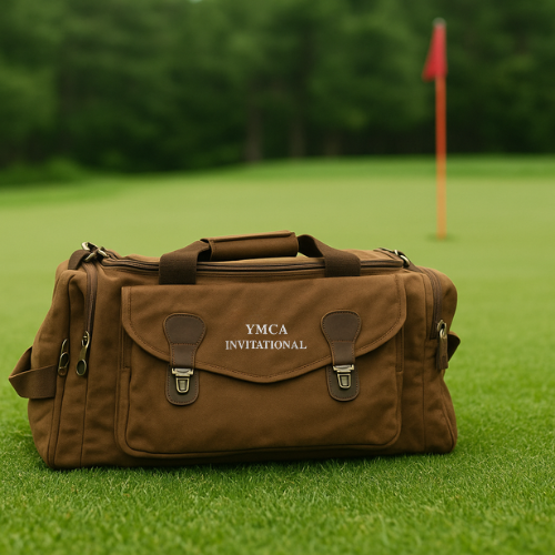 Personalized golf tournament duffle bag for golf tournament and Outings