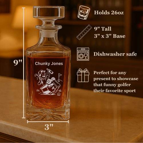 Drunken Golfer Decanter