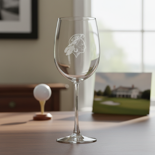 Custom Logo Wine Glass