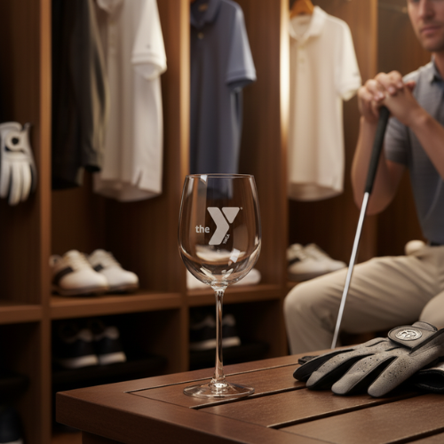 Custom Logo Wine Glass