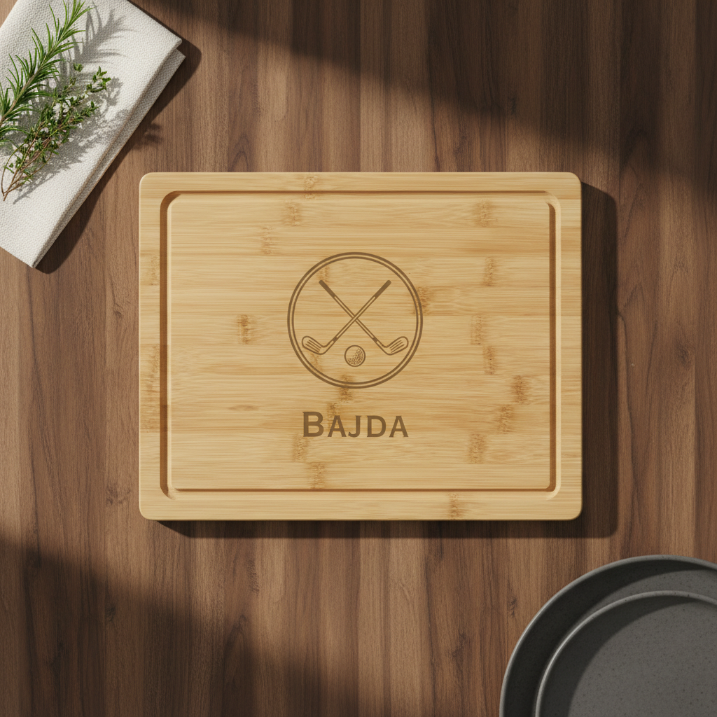 Crossed Clubs Cutting Board