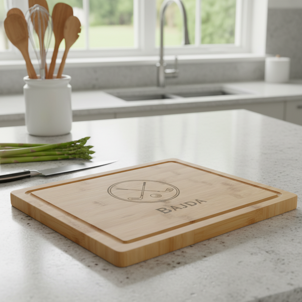 Crossed Clubs Cutting Board