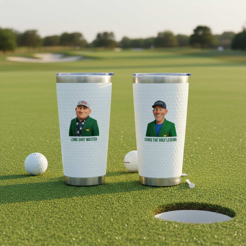 Animated Golfer Tumbler