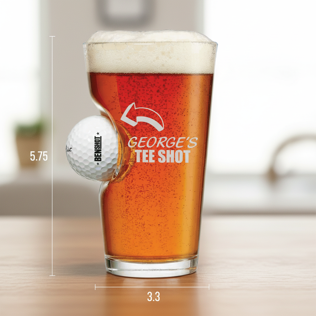 Found Your Ball Pint Glass