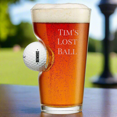 Swing and Sip Golf Ball Pint Glass