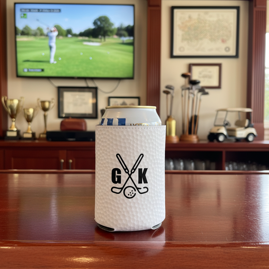 Golfer's Magnetic Can Cooler Sleeve