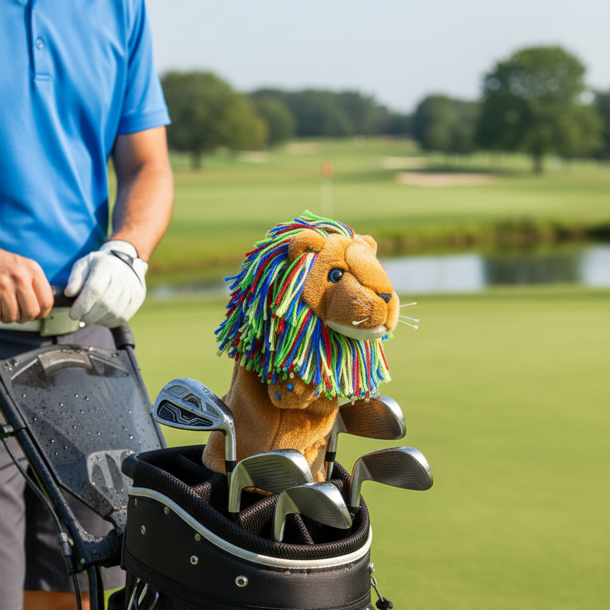 John Daly Lion Golf Headcover | Driver Head Cover - Groovy Golfer