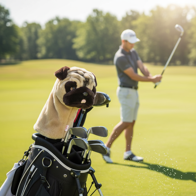Dog Golf Headcovers, fun golf gift for dad
