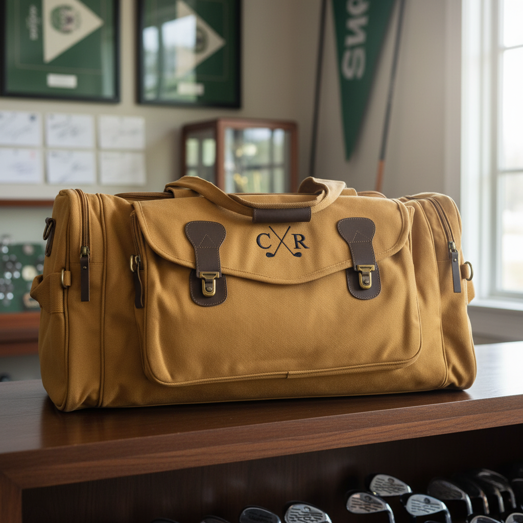 Birdie Bound Golf Duffle Bag, personalized golf bag for dad