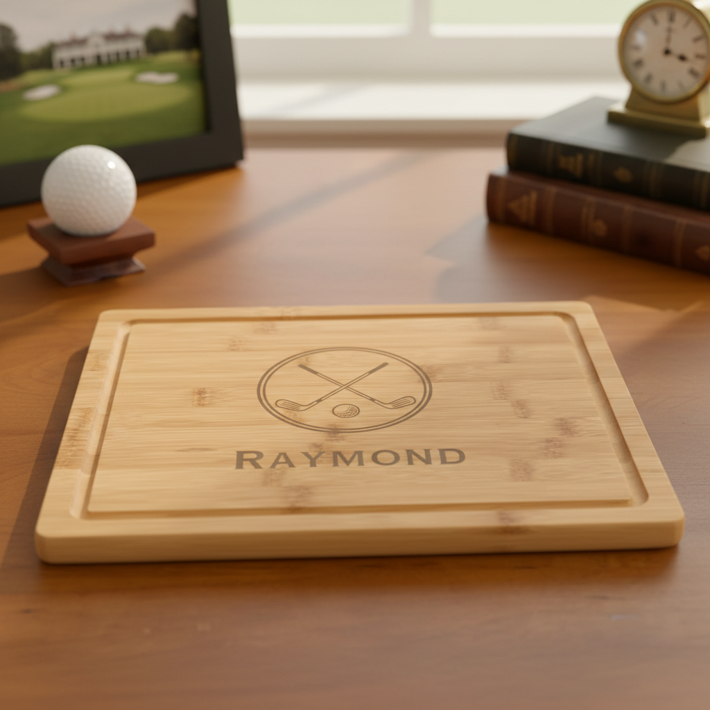 Crossed Clubs Cutting Board