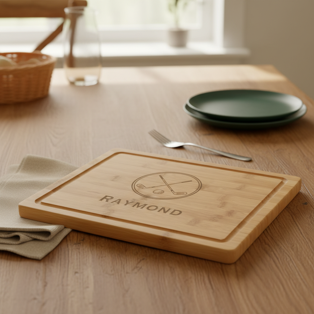 Crossed Clubs Cutting Board