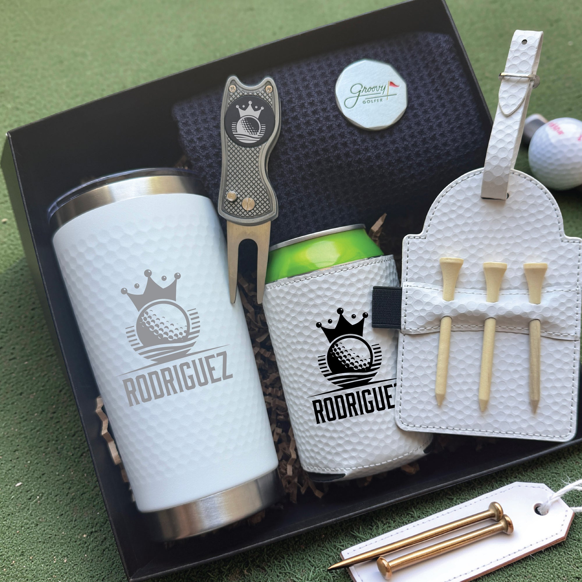 The Eagle Gift Box, personalized golf gift set for dad