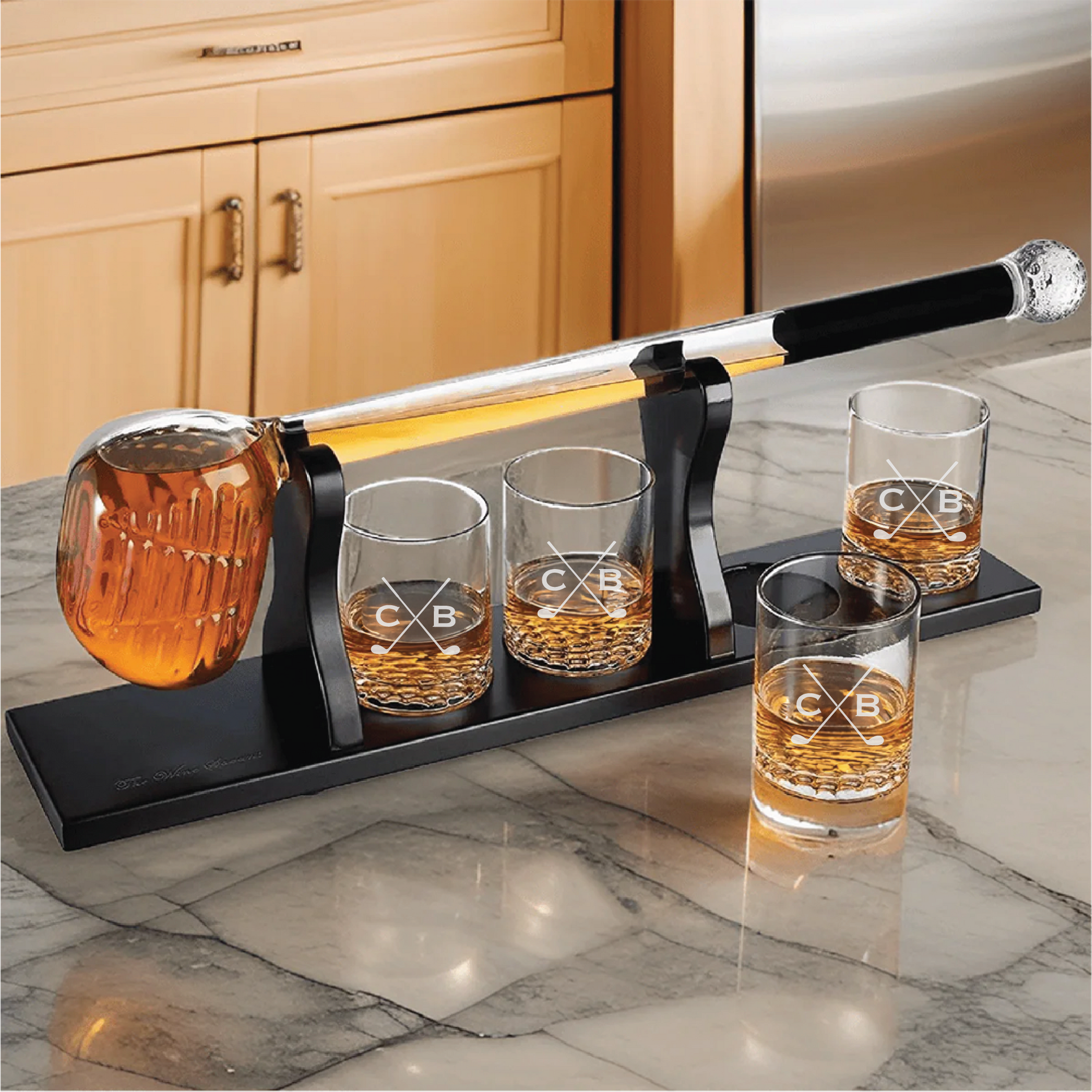 Personalized Golf Club Decanter Set