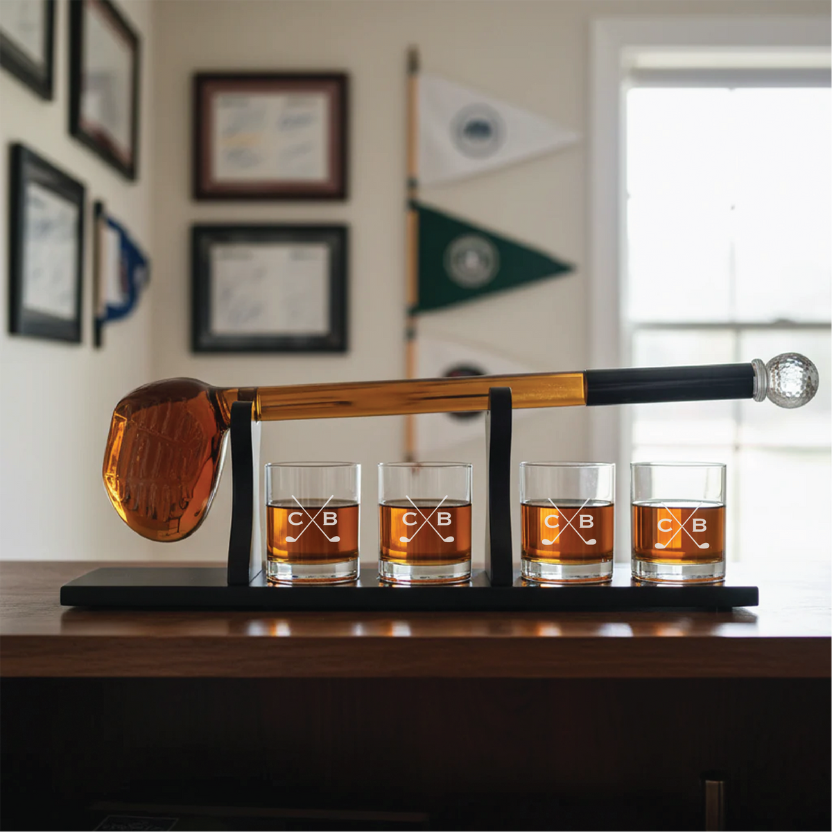 Personalized Golf Club Decanter Set