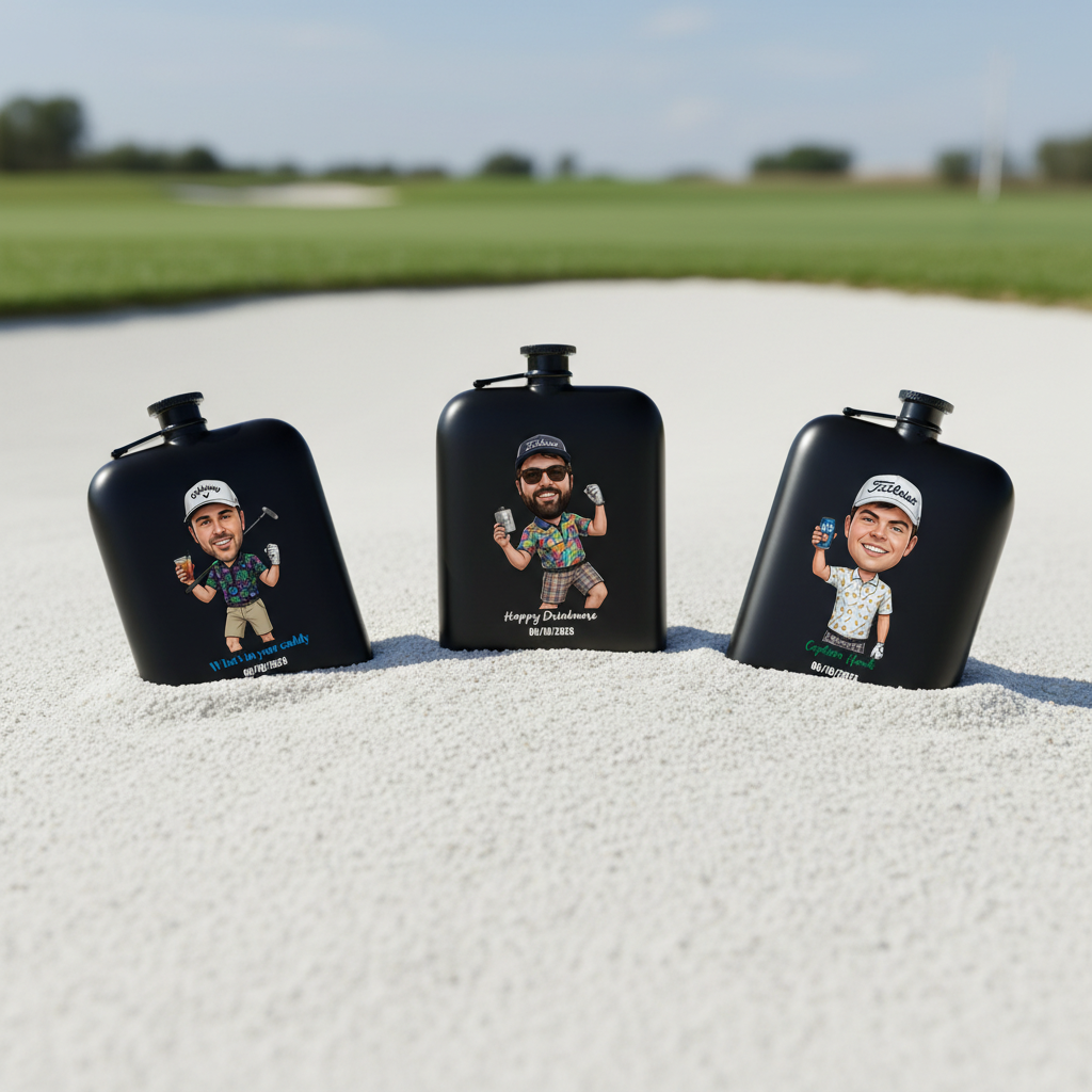 Legend of the Links Flask | Personalized AI Golf Character Flask