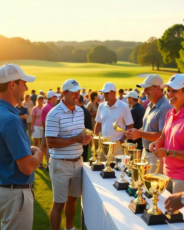 Shop custom golf outing gifts and personalized golf tournament prizes at Groovy Golfer.