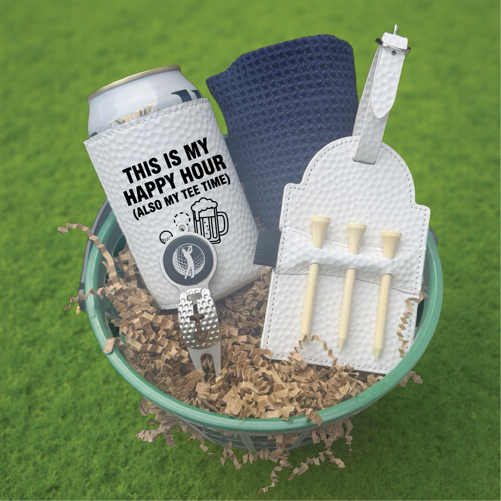 Happy Hour Golf Gift Basket