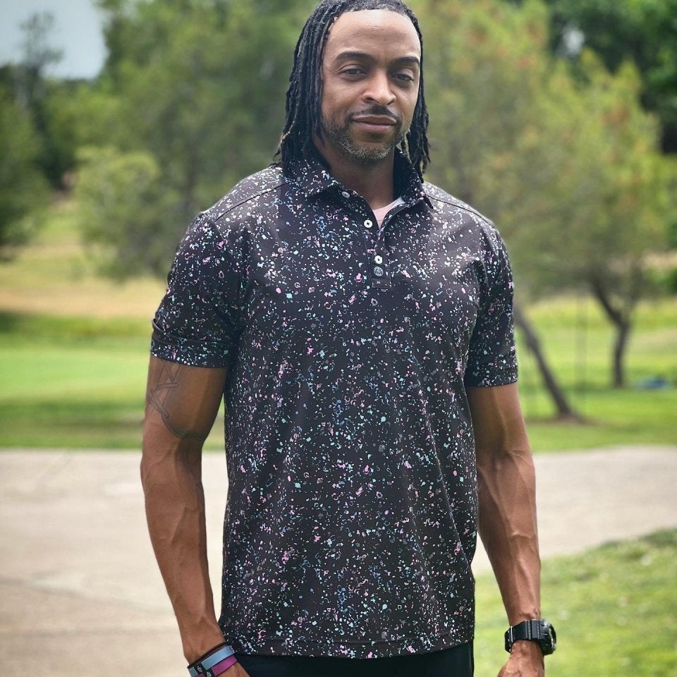 Paint Splatter Golf Polo