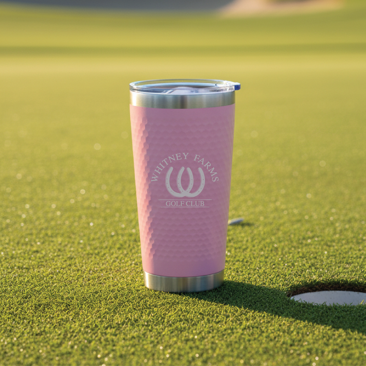 Custom Logo Golf Ball Textured Tumbler